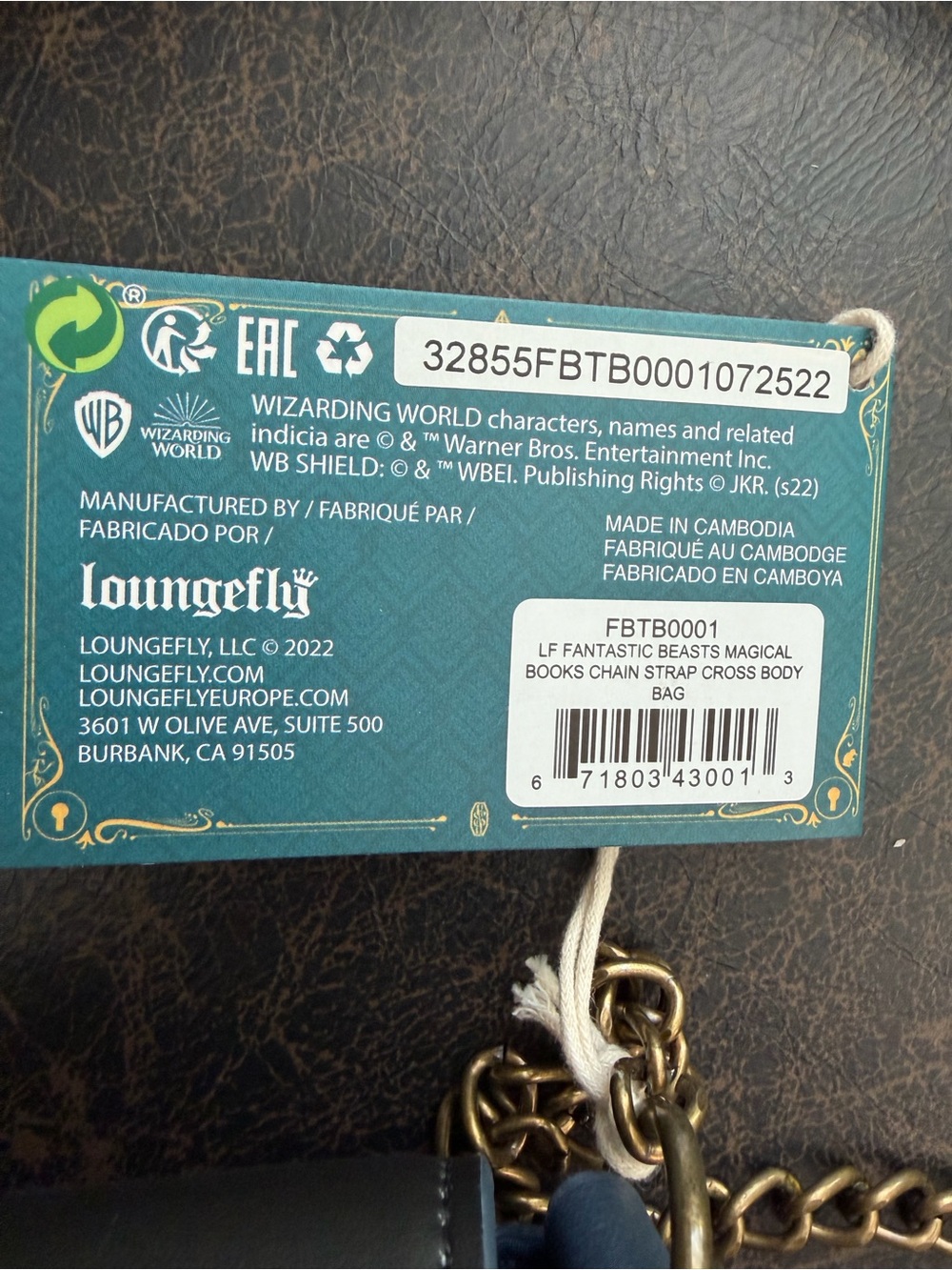 Loungefly The Secrets Of Dumbledore Crossbody Bag Purse New With Tag - Picture 8 of 8